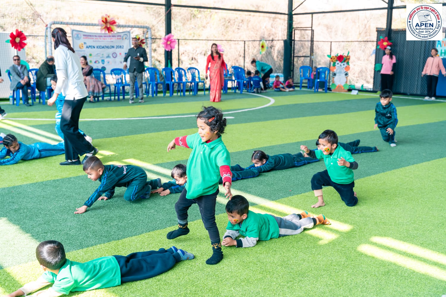 Children learning, playing, and celebrating at Chunamuna School
