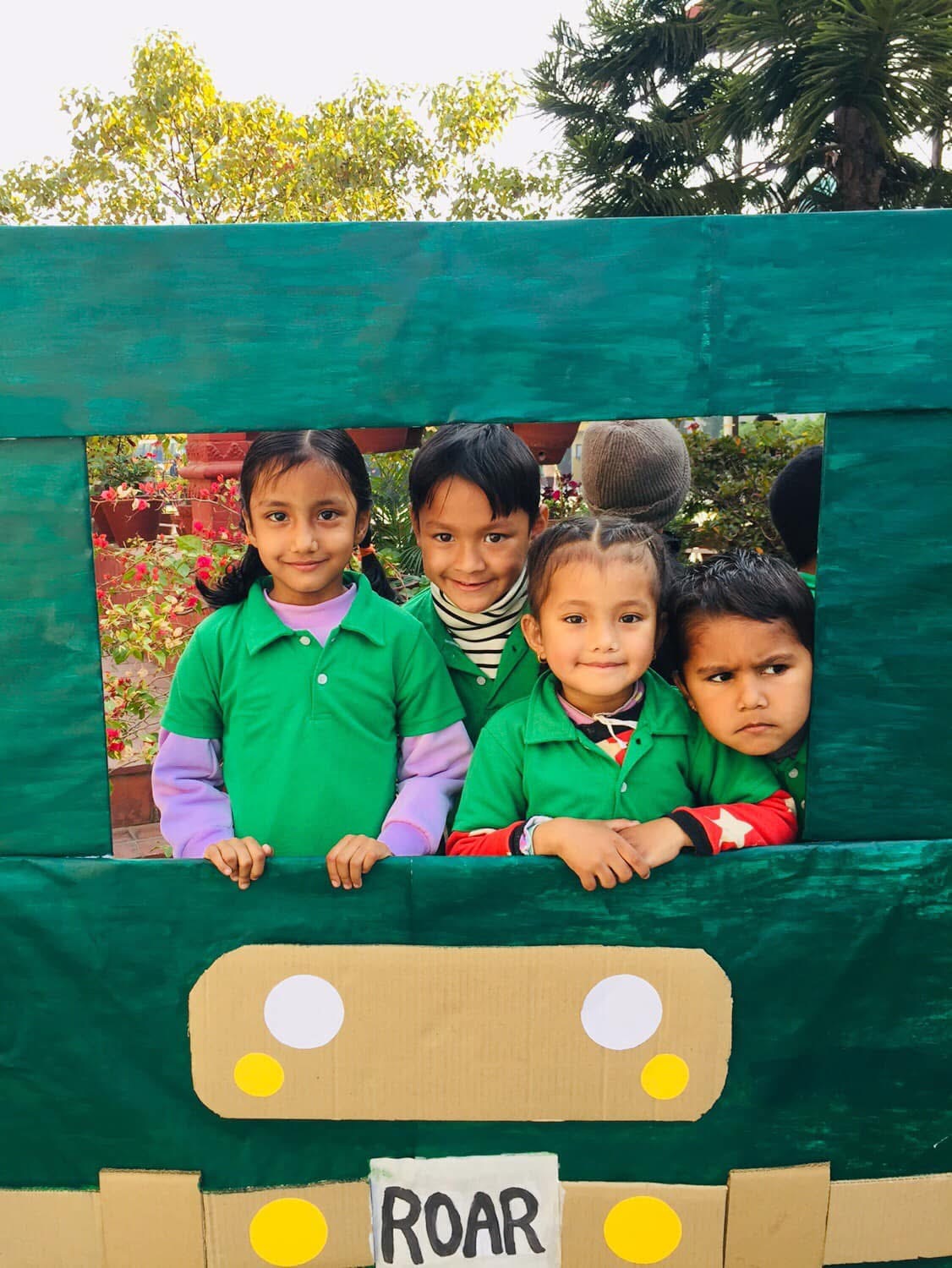A school celebration with Chunamuna children